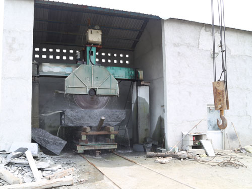 臨沭青雪花青采石礦場及切割加工